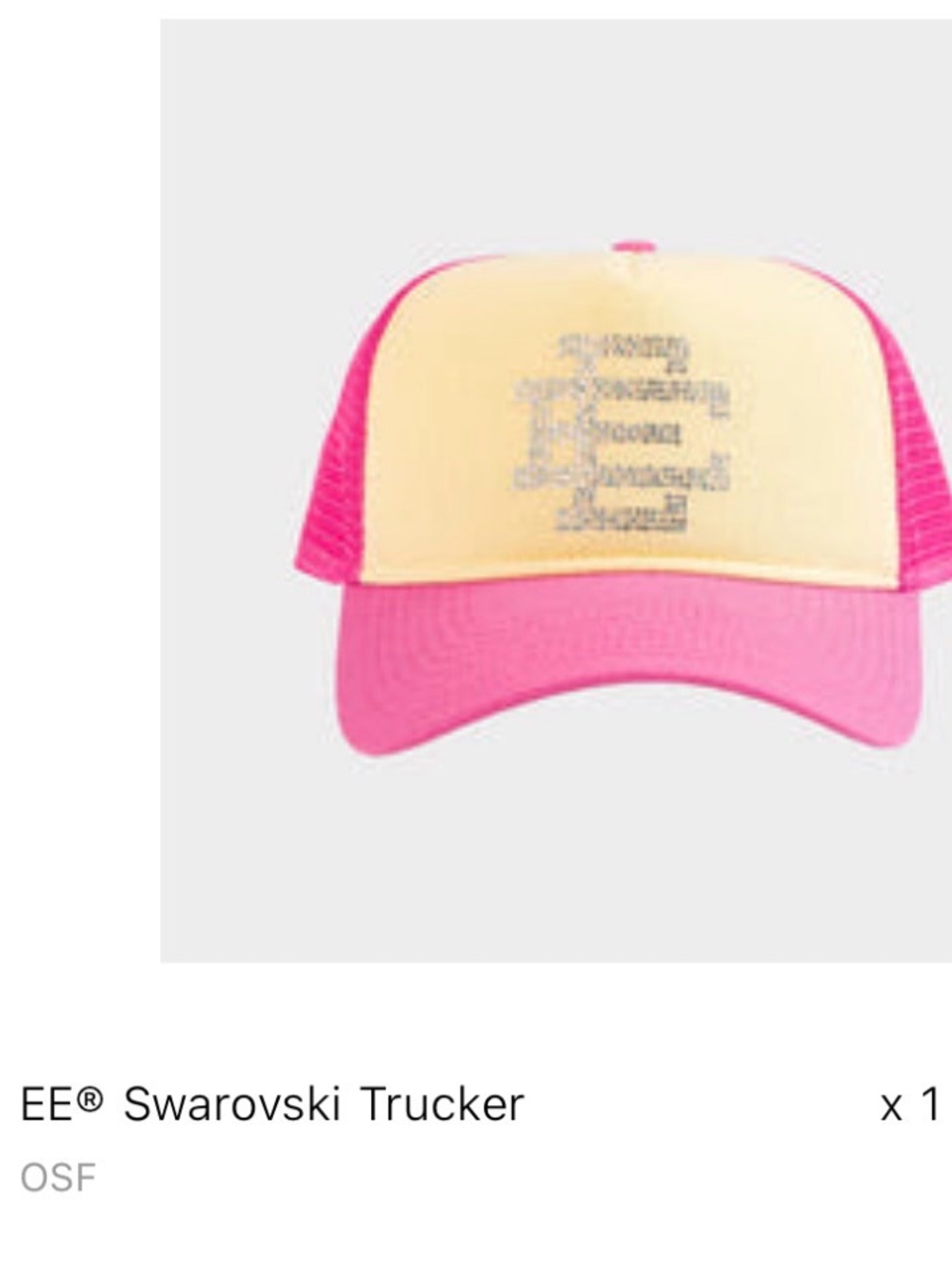 Eric Emanuel Swarovski Trucker Hat